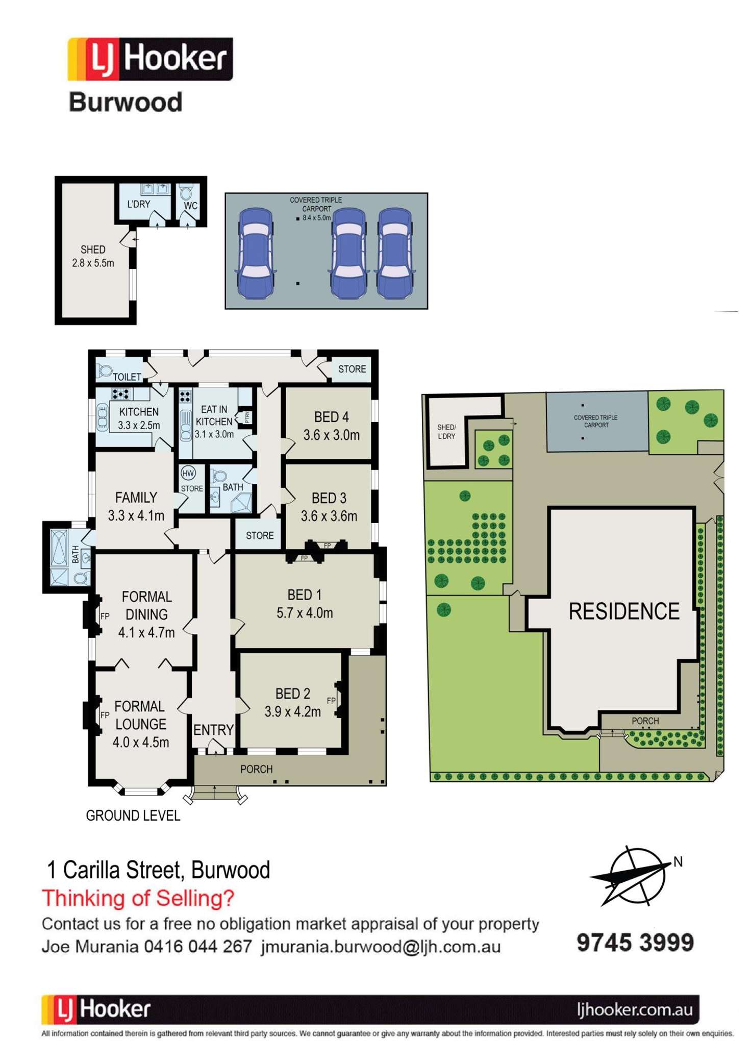 Floorplan of Homely house listing, 1 Carilla Street, Burwood NSW 2134