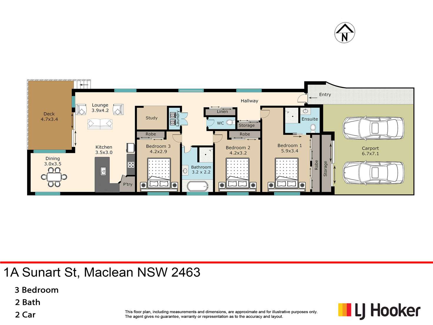 Floorplan of Homely house listing, 1A Sunart Street, Maclean NSW 2463