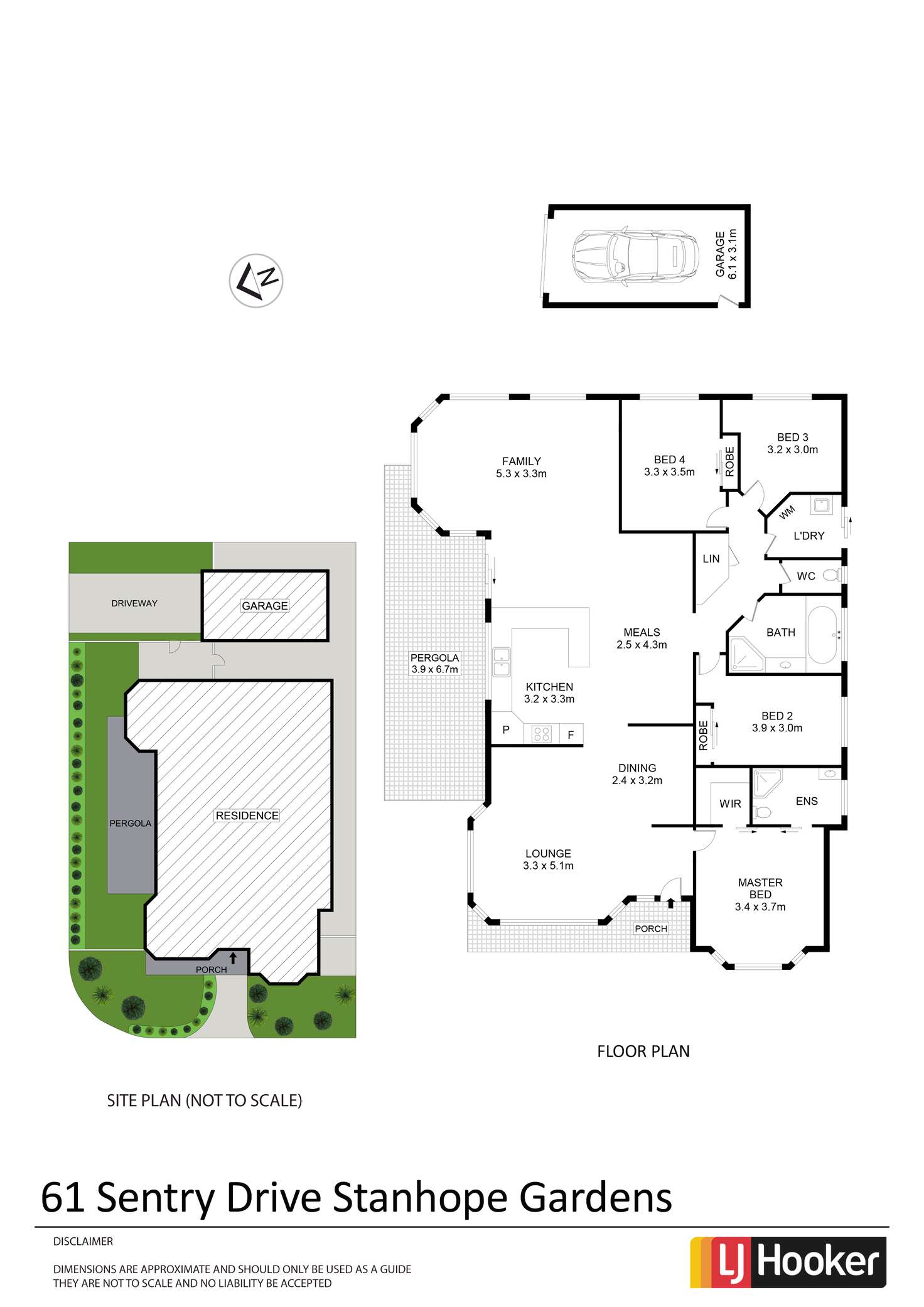 Floorplan of Homely house listing, 61 Sentry Drive, Stanhope Gardens NSW 2768