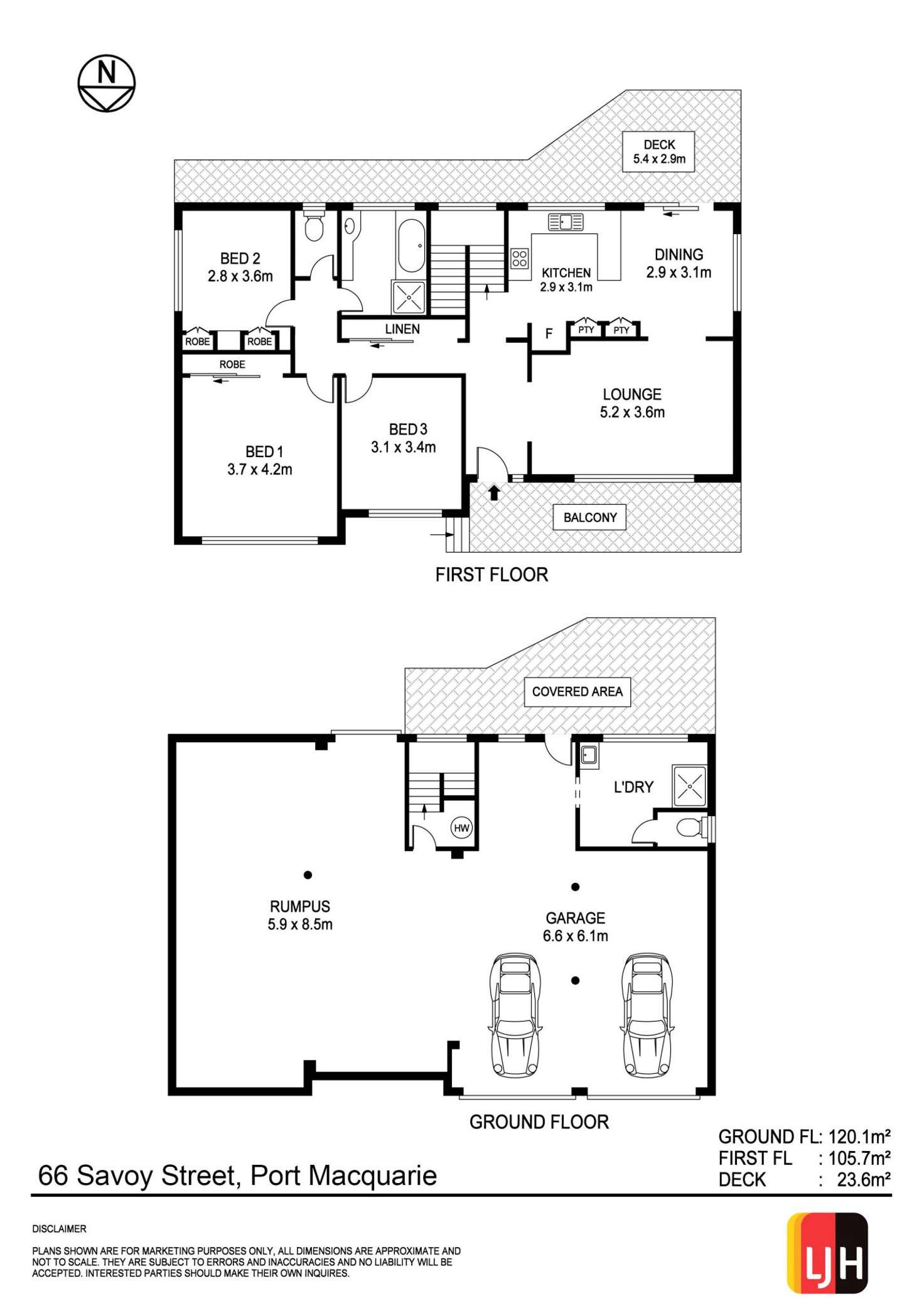 Floorplan of Homely house listing, 66 Savoy Street, Port Macquarie NSW 2444