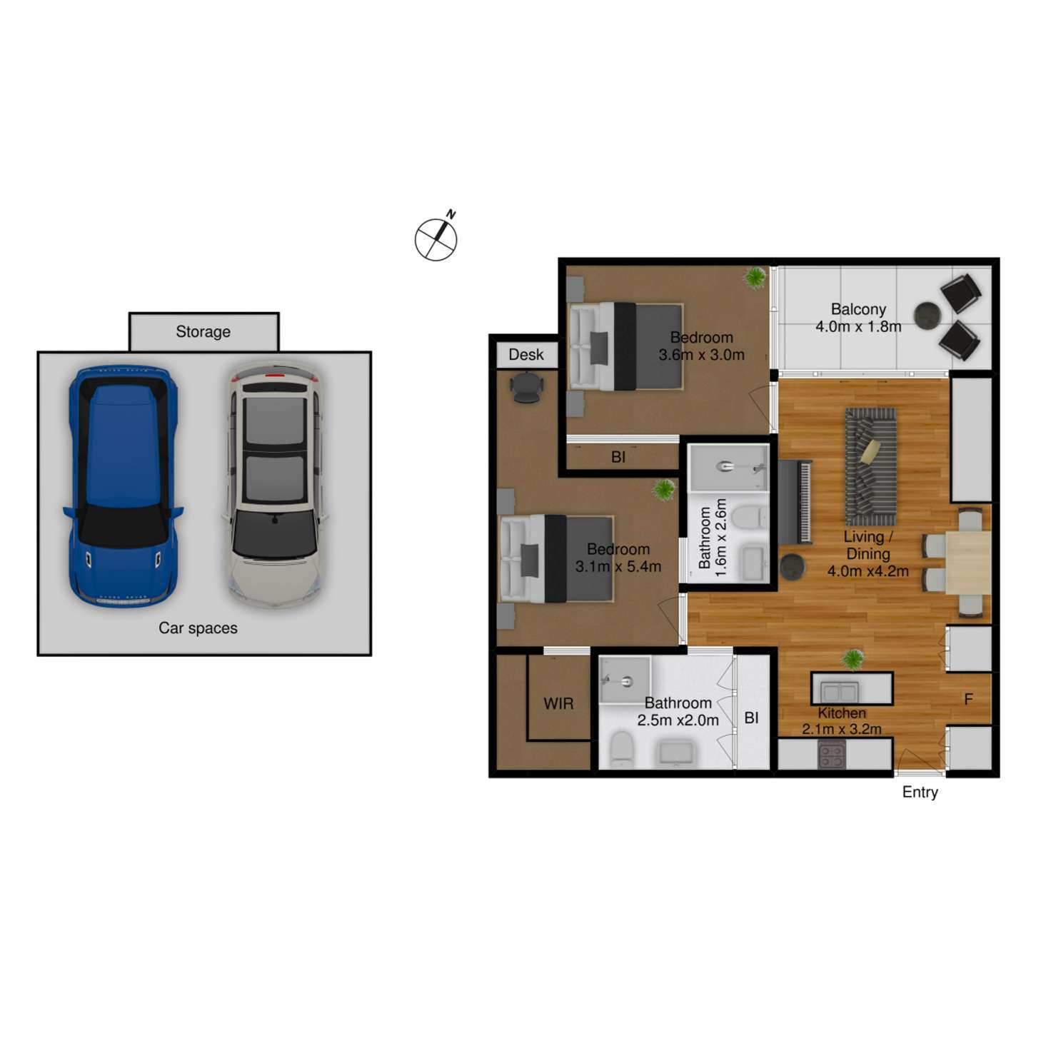 Floorplan of Homely apartment listing, 92/29 Dawes Street, Kingston ACT 2604