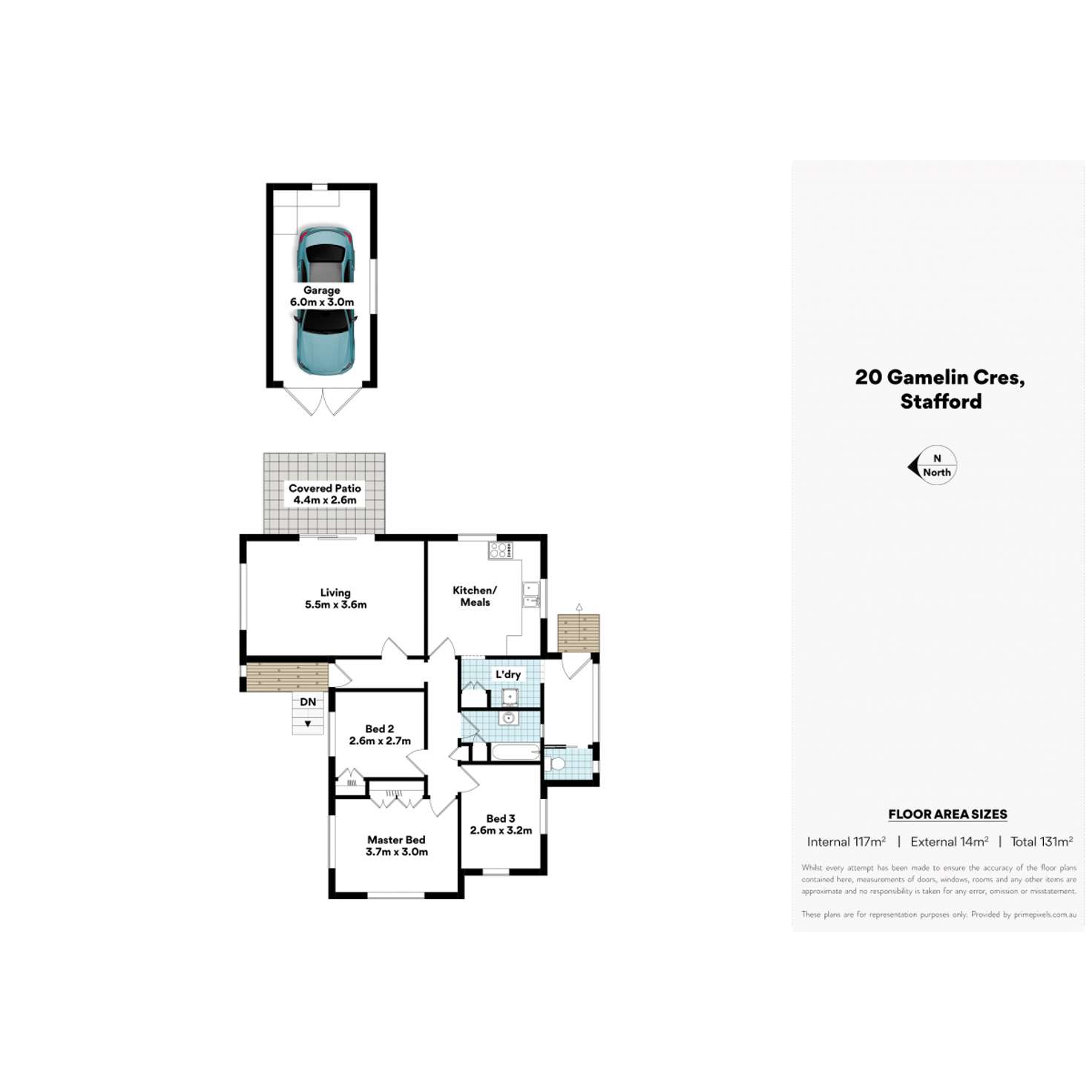 Floorplan of Homely house listing, 22 Gamelin Crescent, Stafford QLD 4053