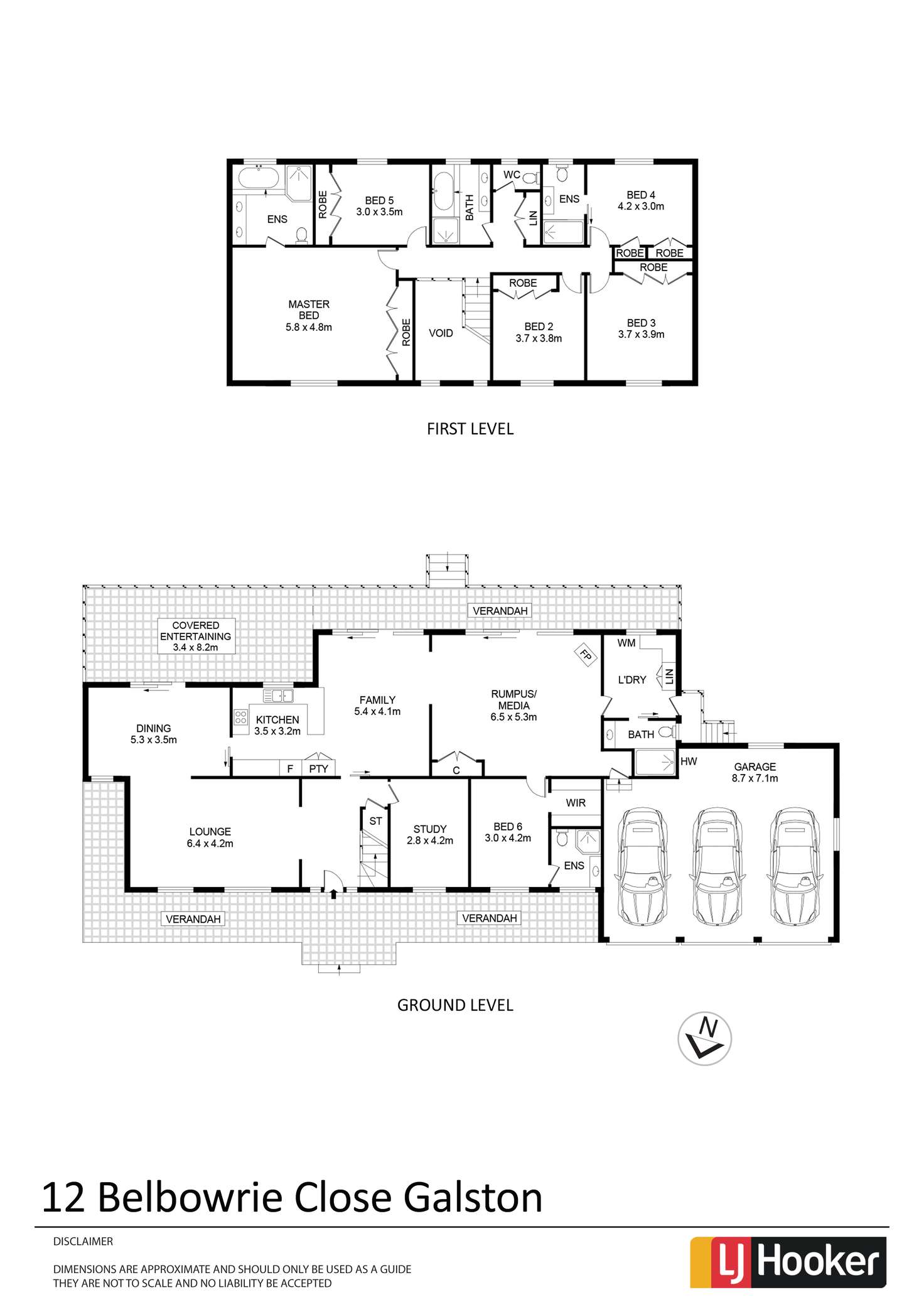 Floorplan of Homely house listing, 12 Belbowrie Close, Galston NSW 2159