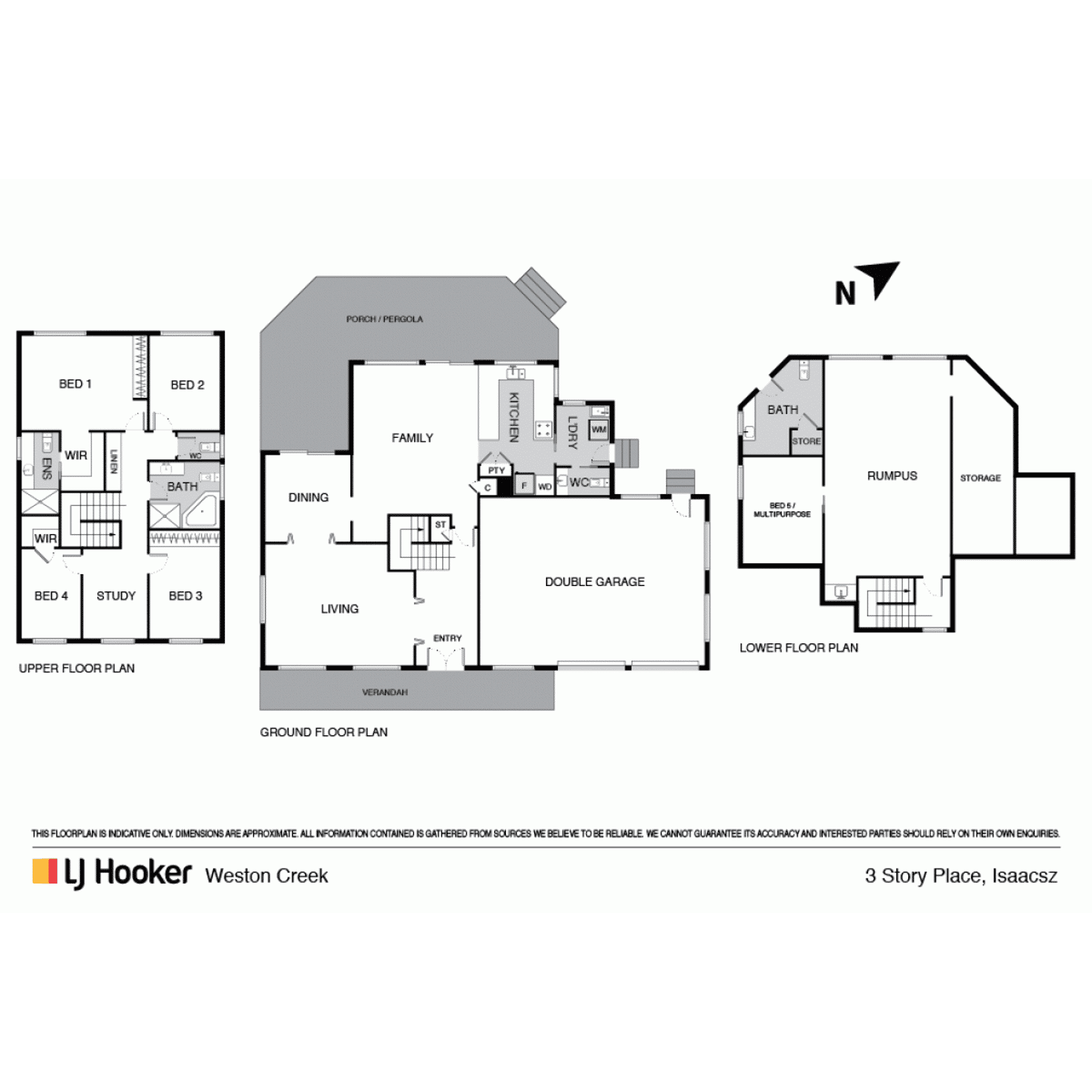 Floorplan of Homely house listing, 3 Story Place, Isaacs ACT 2607