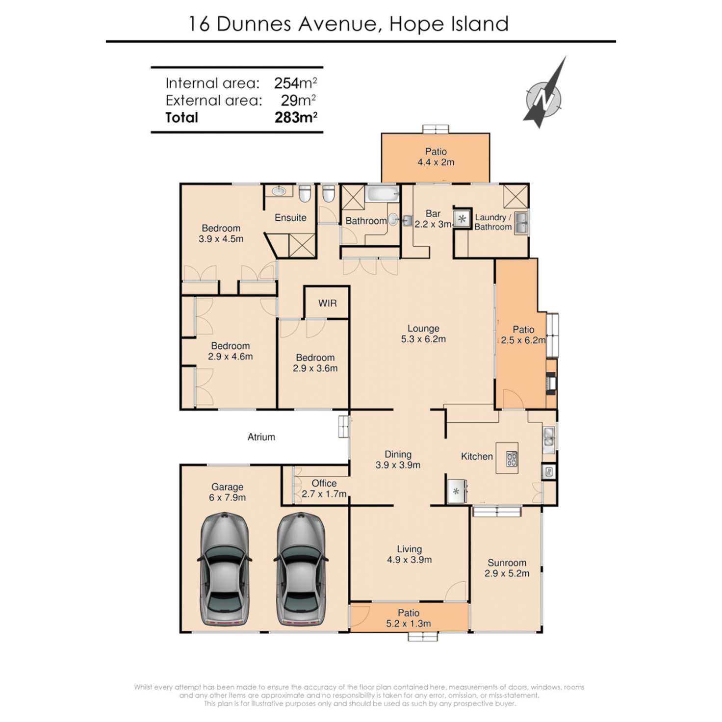 Floorplan of Homely house listing, 16 Dunnes Avenue, Hope Island QLD 4212