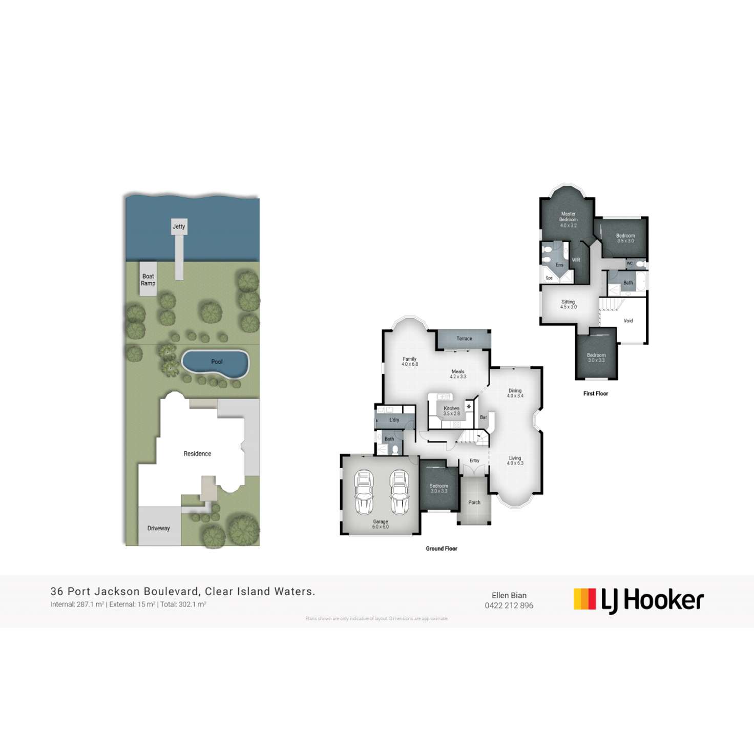 Floorplan of Homely house listing, 36 Port Jackson Boulevard, Clear Island Waters QLD 4226