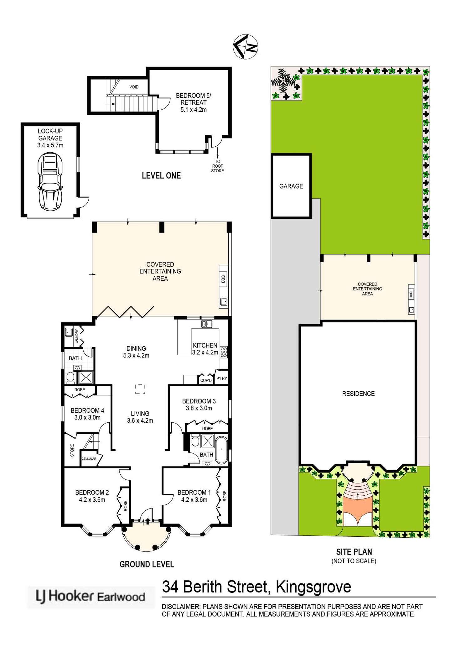 Floorplan of Homely house listing, 34 Berith Street, Kingsgrove NSW 2208