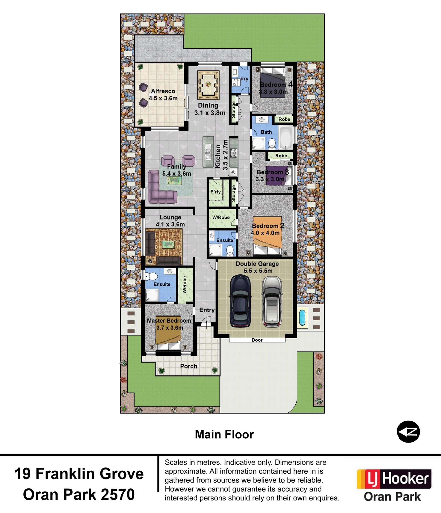 Floorplan of Homely house listing, 19 Franklin Grove, Oran Park NSW 2570