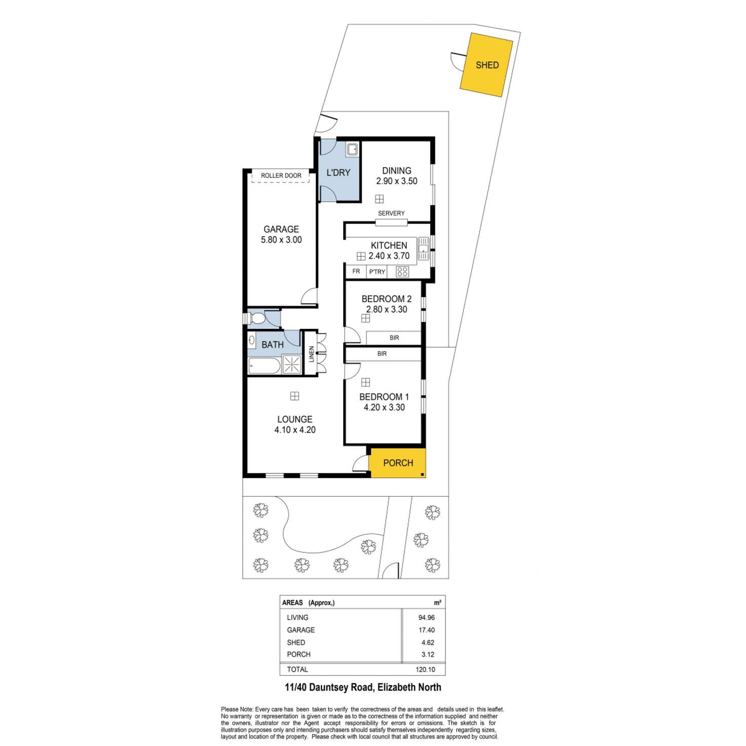 Floorplan of Homely house listing, 11/40 Dauntsey Road, Elizabeth North SA 5113