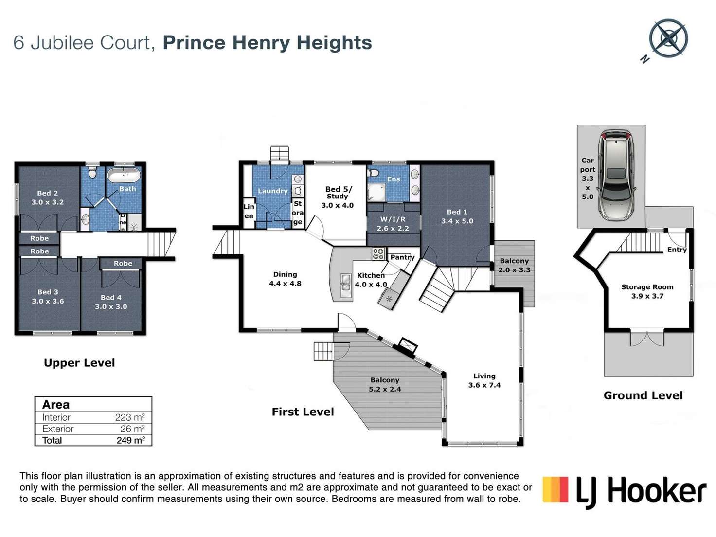 Floorplan of Homely house listing, 6 Jubilee Court, Prince Henry Heights QLD 4350