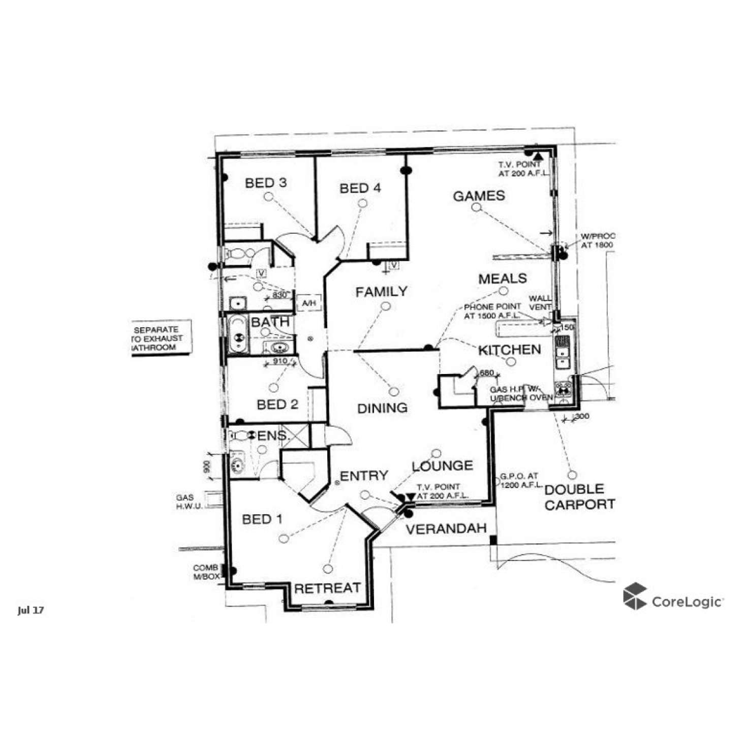 Floorplan of Homely house listing, 4 Santa Monica Drive, Waikiki WA 6169