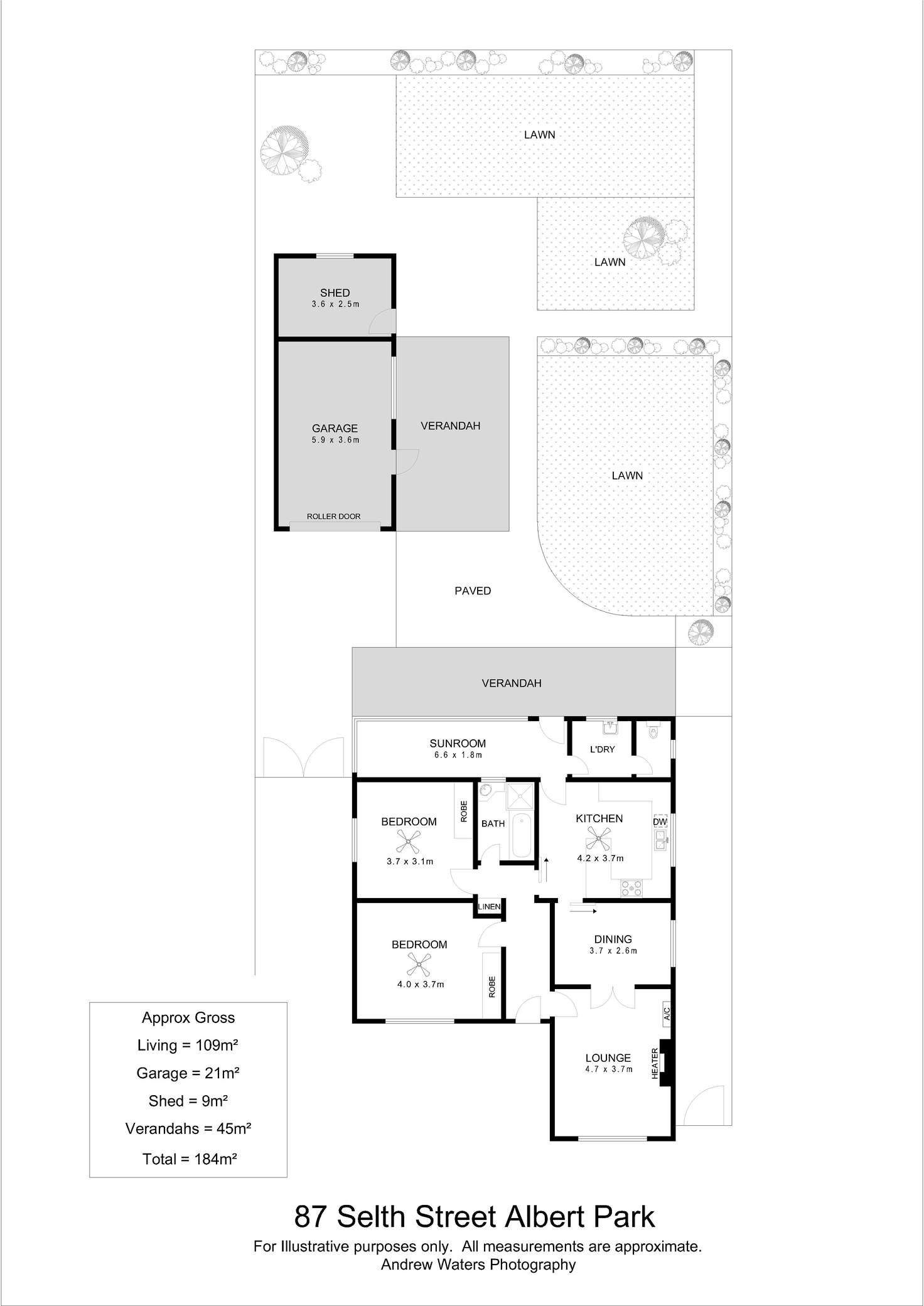 Floorplan of Homely house listing, 87 Selth Street, Albert Park SA 5014