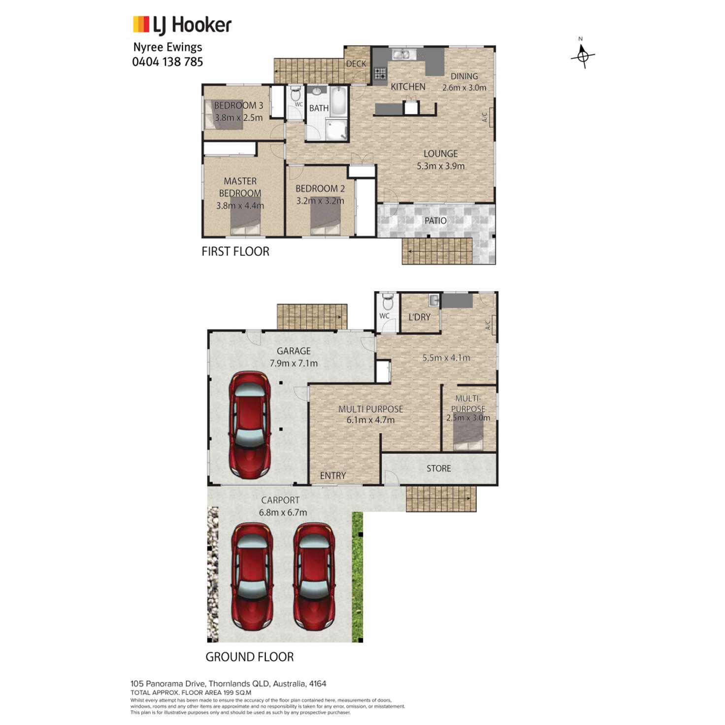 Floorplan of Homely house listing, 105 Panorama Drive, Thornlands QLD 4164