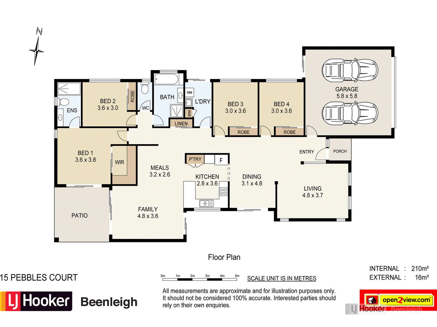 Floorplan of Homely house listing, 15 Pebbles Court, Berrinba QLD 4117