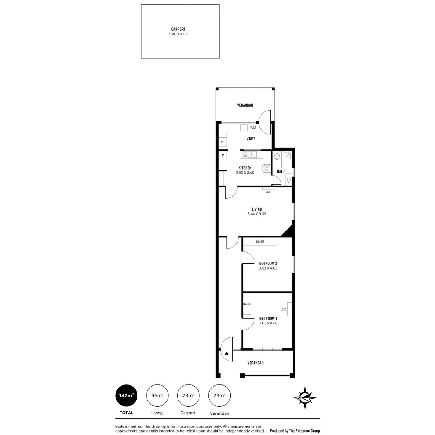 Floorplan of Homely house listing, 2/403 Churchill Road, Kilburn SA 5084