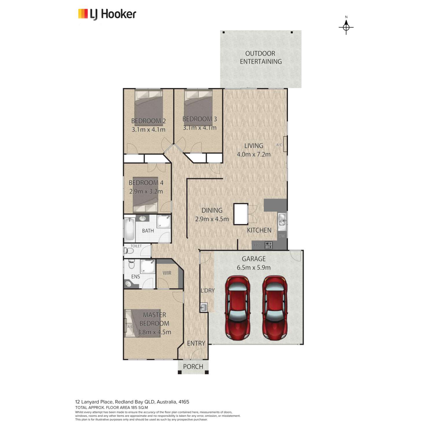 Floorplan of Homely house listing, 12 Lanyard Place, Redland Bay QLD 4165