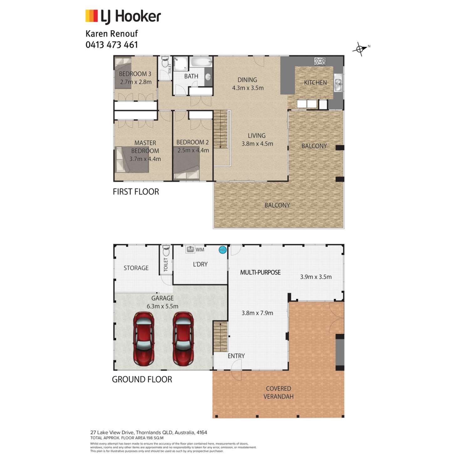 Floorplan of Homely house listing, 27 Lake View Drive, Thornlands QLD 4164