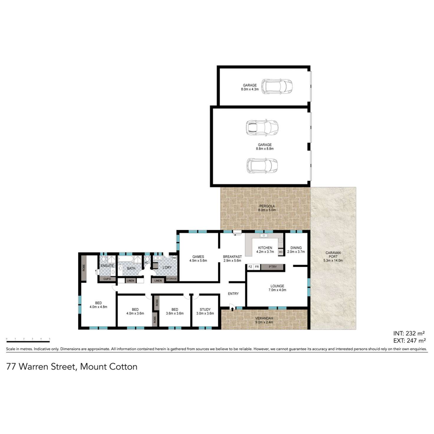 Floorplan of Homely acreageSemiRural listing, 77-83 Warren Street, Mount Cotton QLD 4165