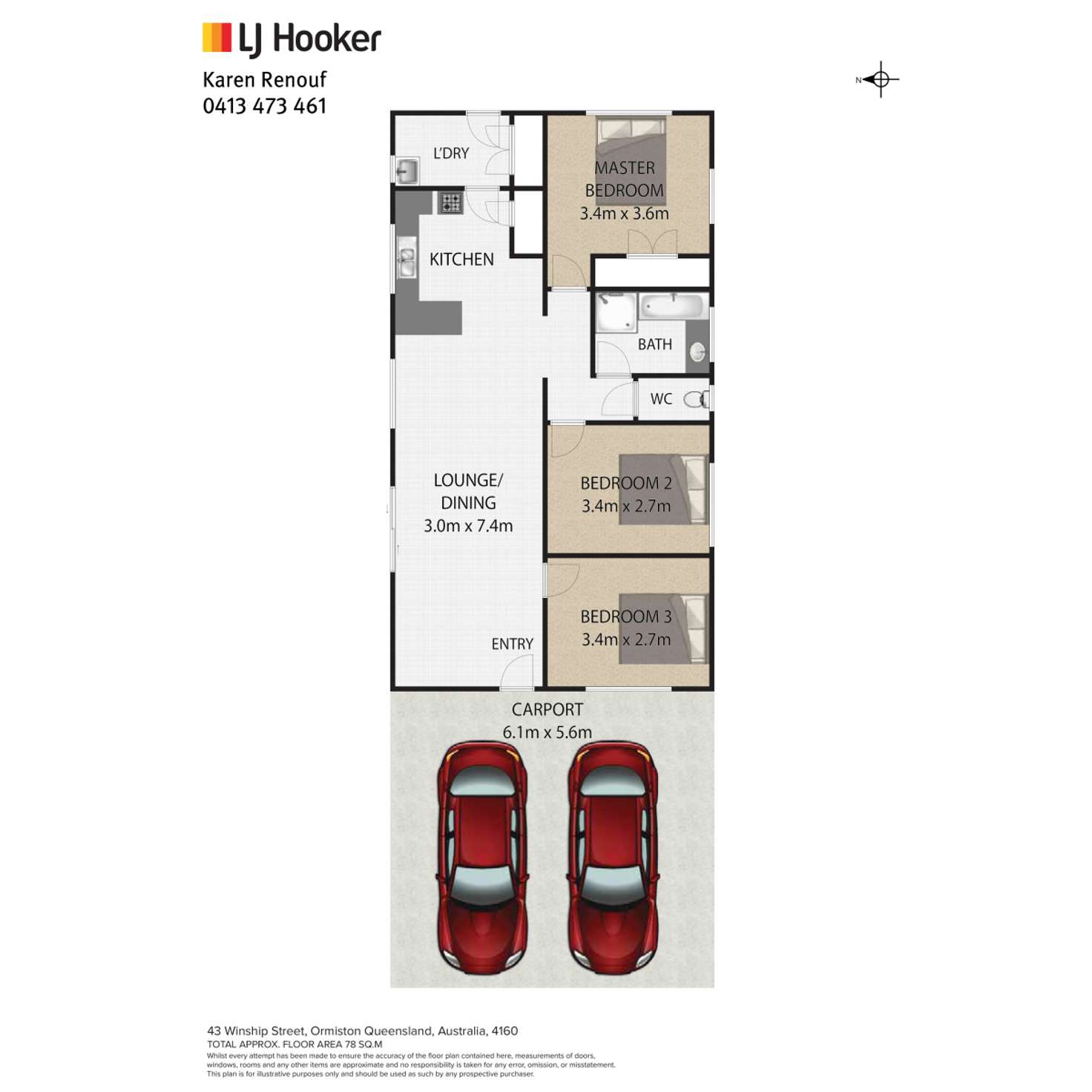 Floorplan of Homely house listing, 43 Winship Street, Ormiston QLD 4160