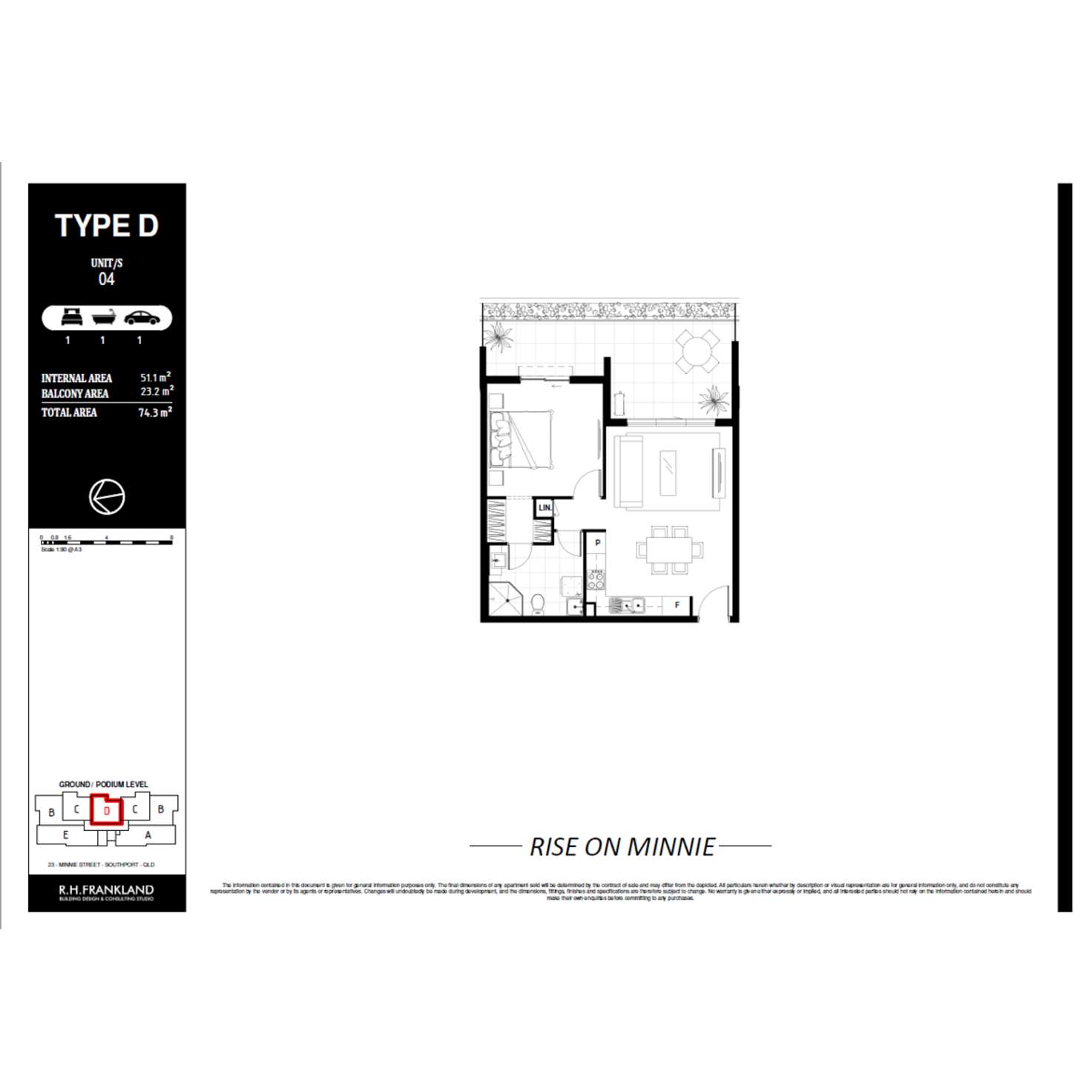 Floorplan of Homely unit listing, 23 Minnie Street, Southport QLD 4215