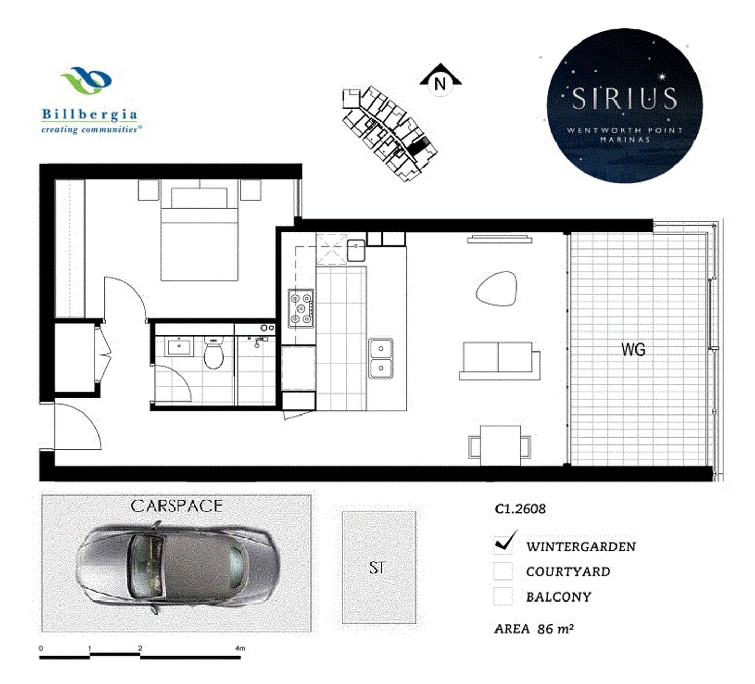 Floorplan of Homely apartment listing, 18 Footbridge Blvd, Wentworth Point NSW 2127