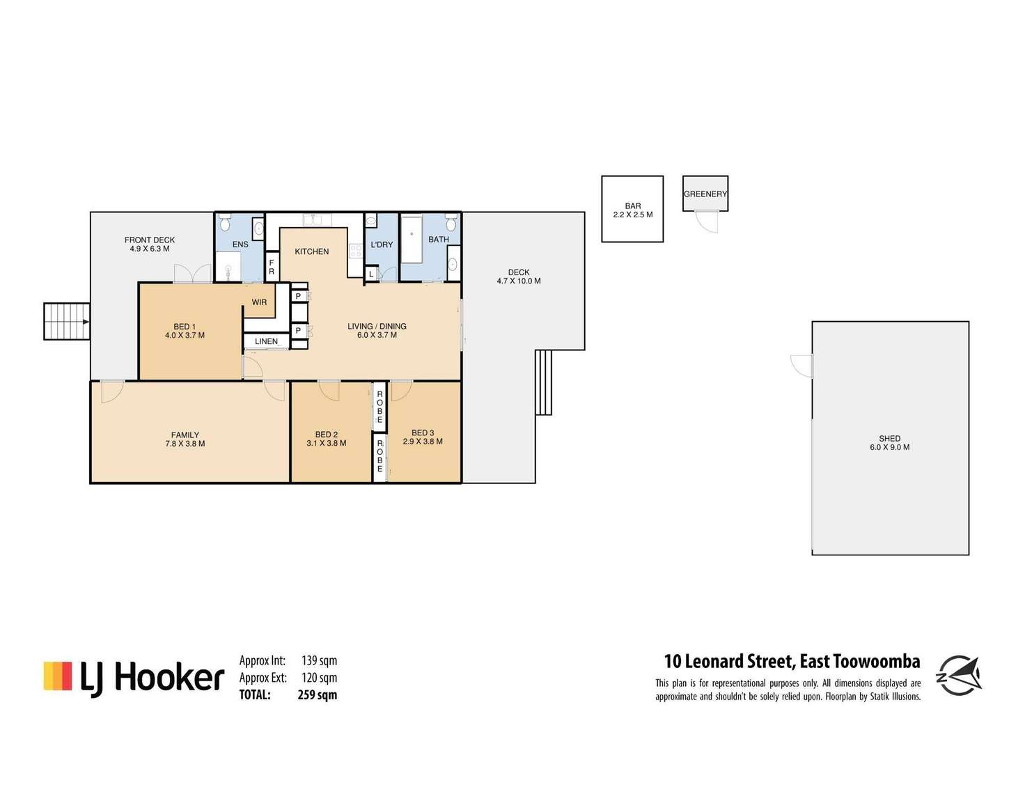 Floorplan of Homely house listing, 10 Leonard Street, East Toowoomba QLD 4350