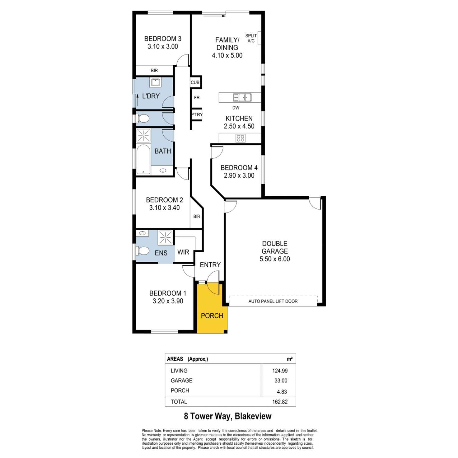 Floorplan of Homely house listing, 8 Tower Way, Blakeview SA 5114