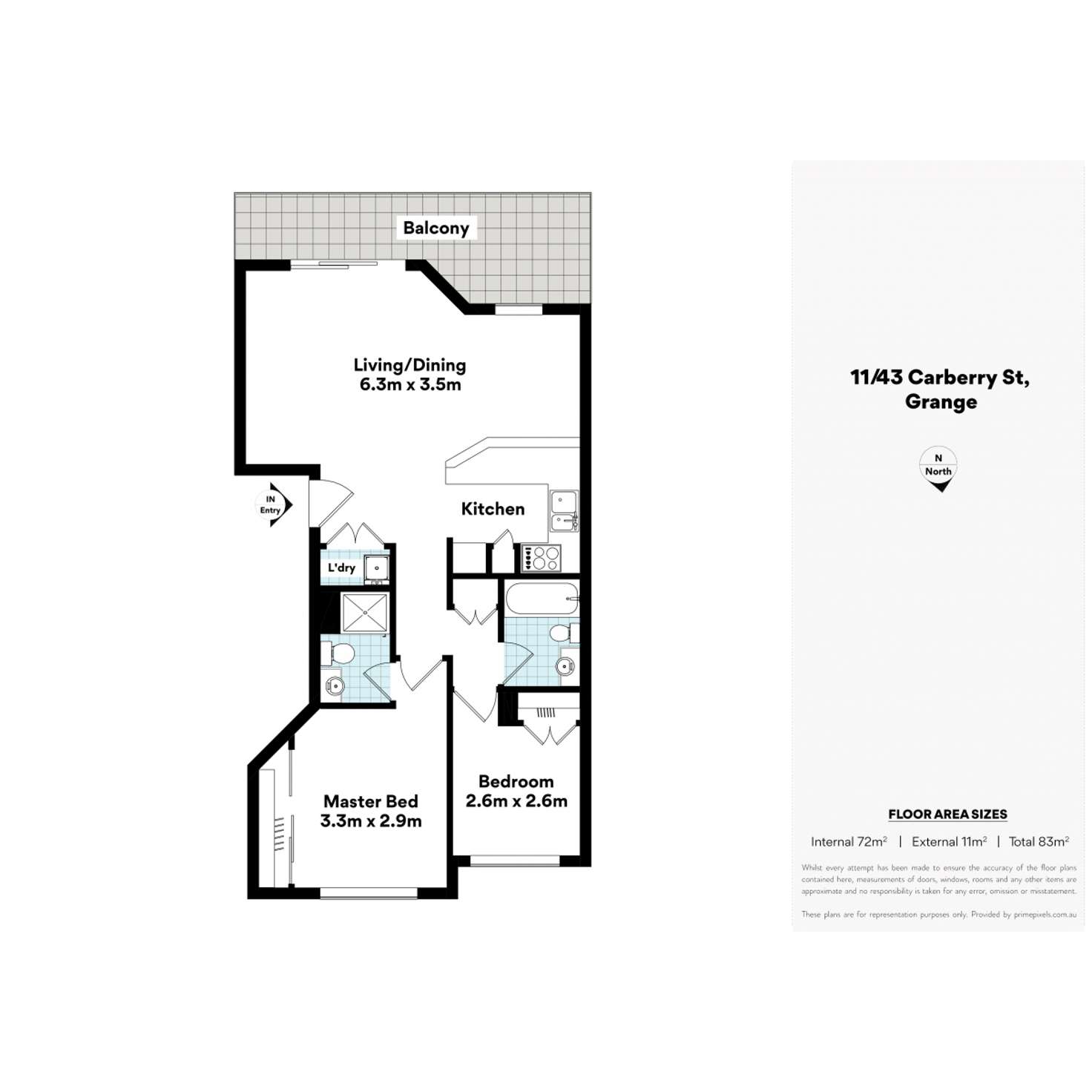 Floorplan of Homely unit listing, 11/43 Carberry Street, Grange QLD 4051