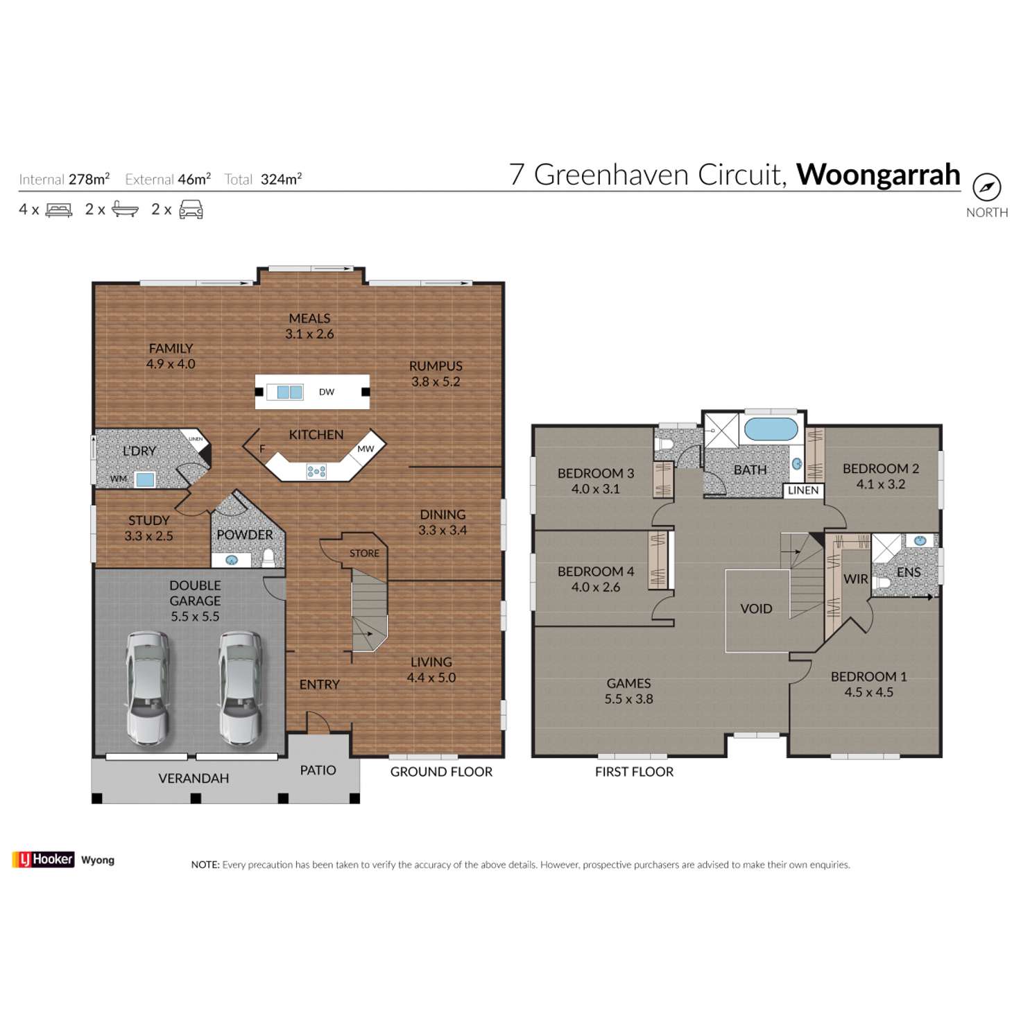 Floorplan of Homely house listing, 7 Greenhaven Circuit, Woongarrah NSW 2259