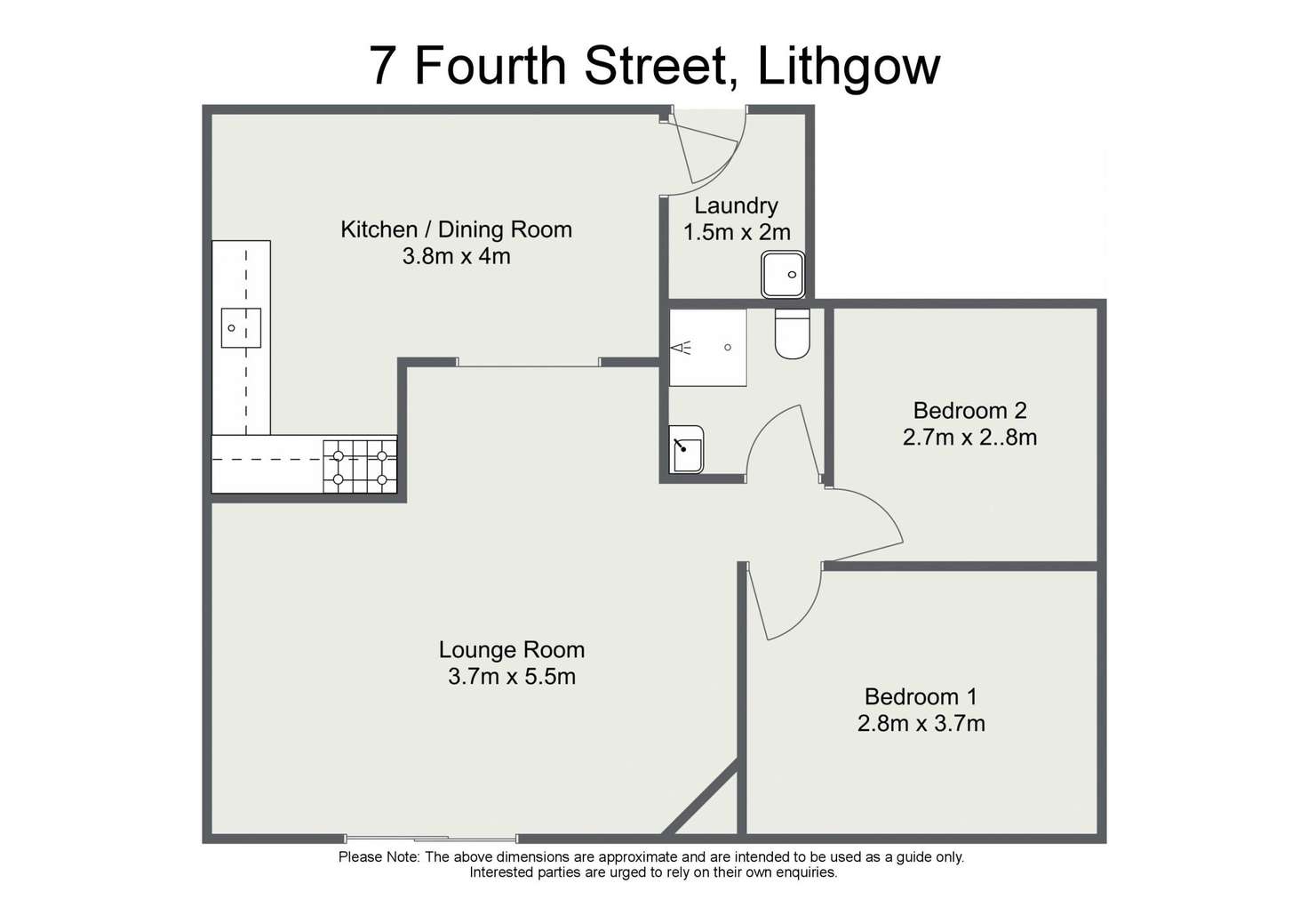 Floorplan of Homely house listing, 7 Fourth Street, Lithgow NSW 2790