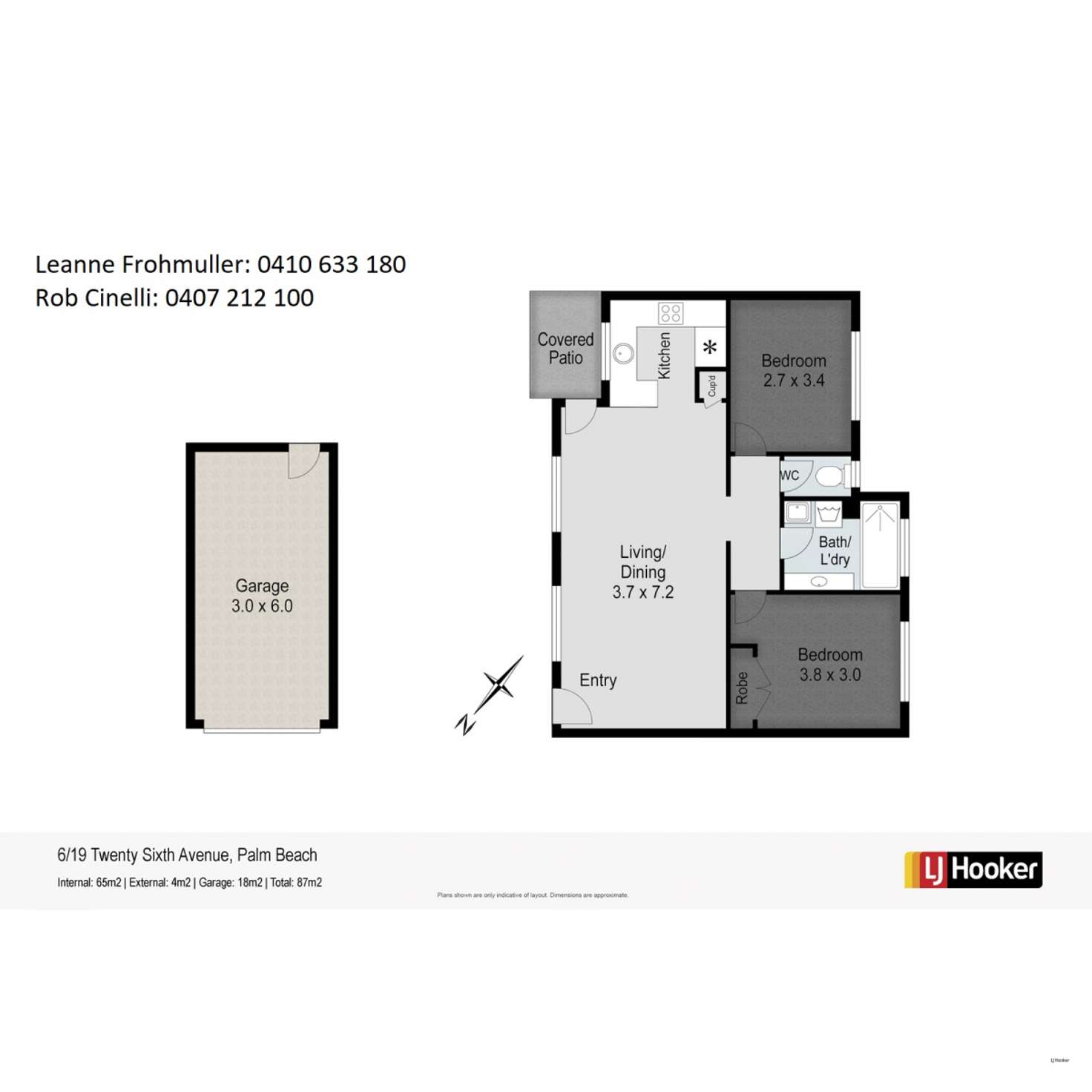 Floorplan of Homely unit listing, 6/19 Twenty Sixth Avenue, Palm Beach QLD 4221