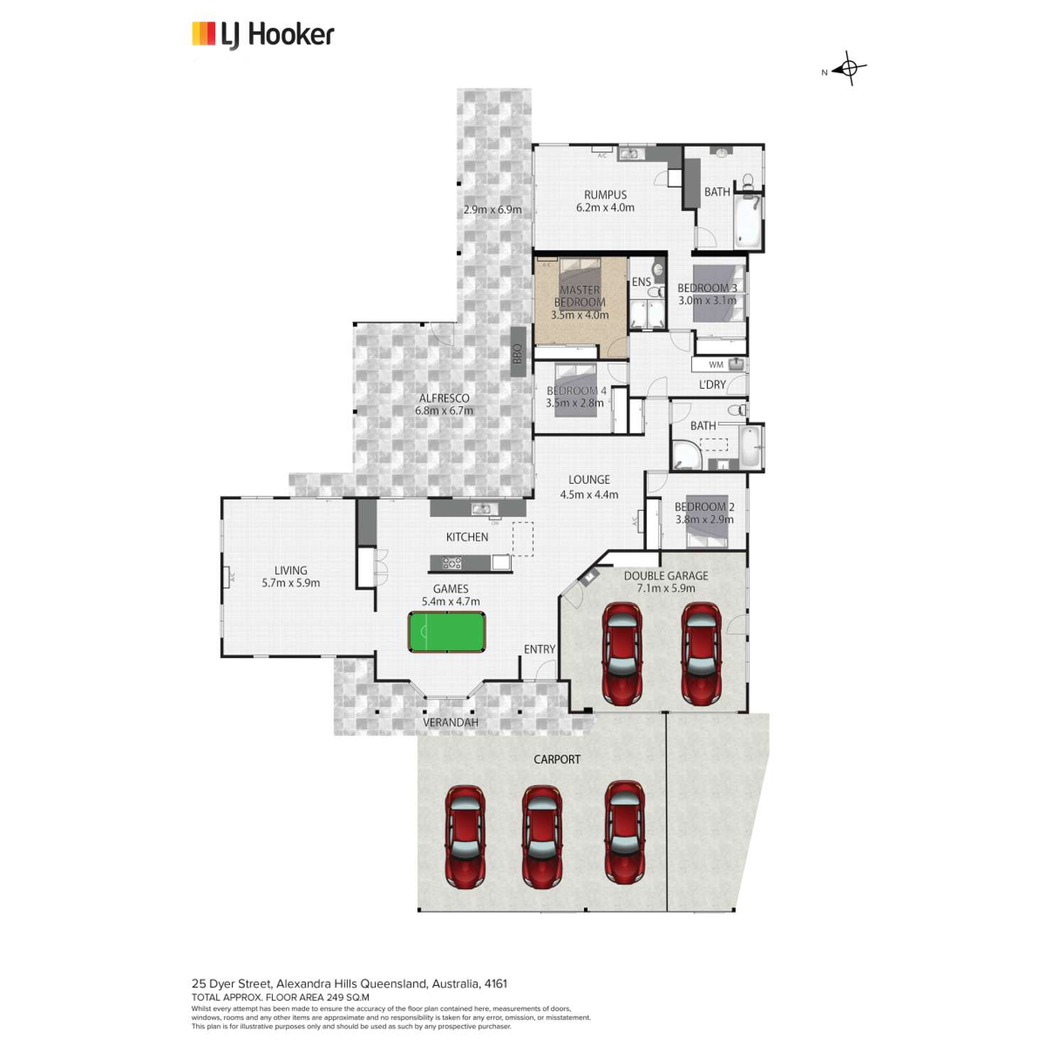 Floorplan of Homely house listing, 25 Dyer Street, Alexandra Hills QLD 4161