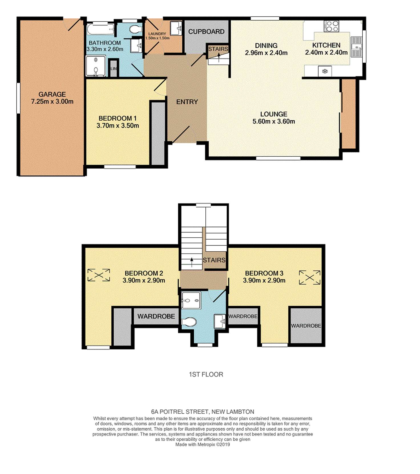 Floorplan of Homely house listing, 6a Poitrel St, New Lambton NSW 2305