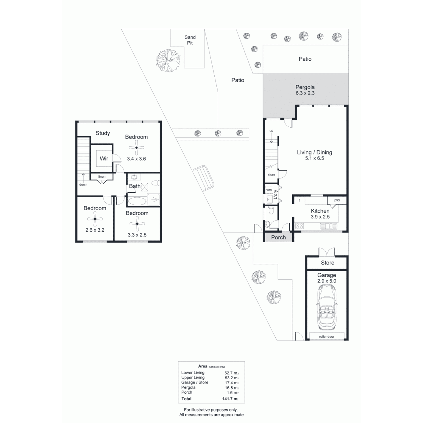 Floorplan of Homely townhouse listing, 83 Sportsman Drive, West Lakes SA 5021