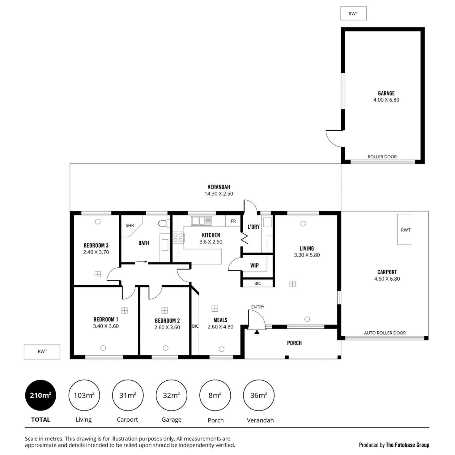 Floorplan of Homely house listing, 16 Lavender Drive, Parafield Gardens SA 5107