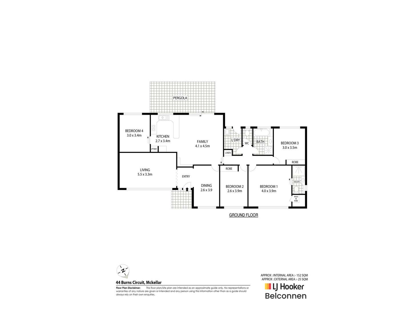 Floorplan of Homely house listing, 44 Burns Circuit, Mckellar ACT 2617