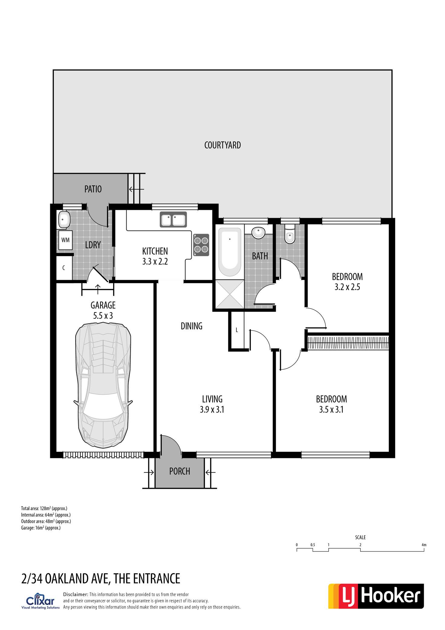 Floorplan of Homely villa listing, 2/34-36 Oakland Avenue, The Entrance NSW 2261