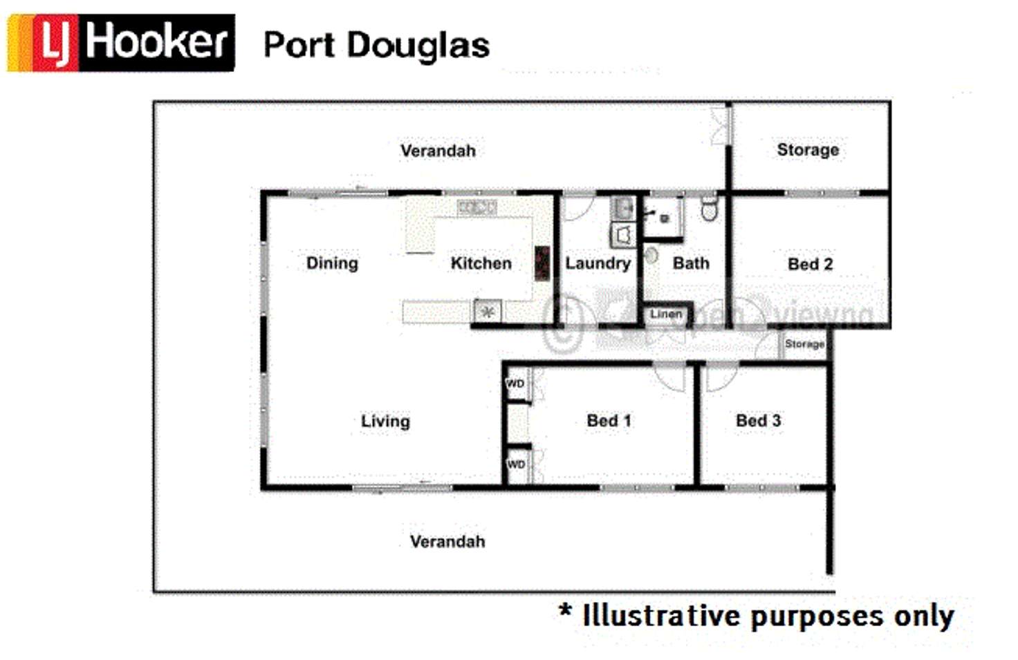 Floorplan of Homely semiDetached listing, 1/43 Pecten Avenue, Port Douglas QLD 4877