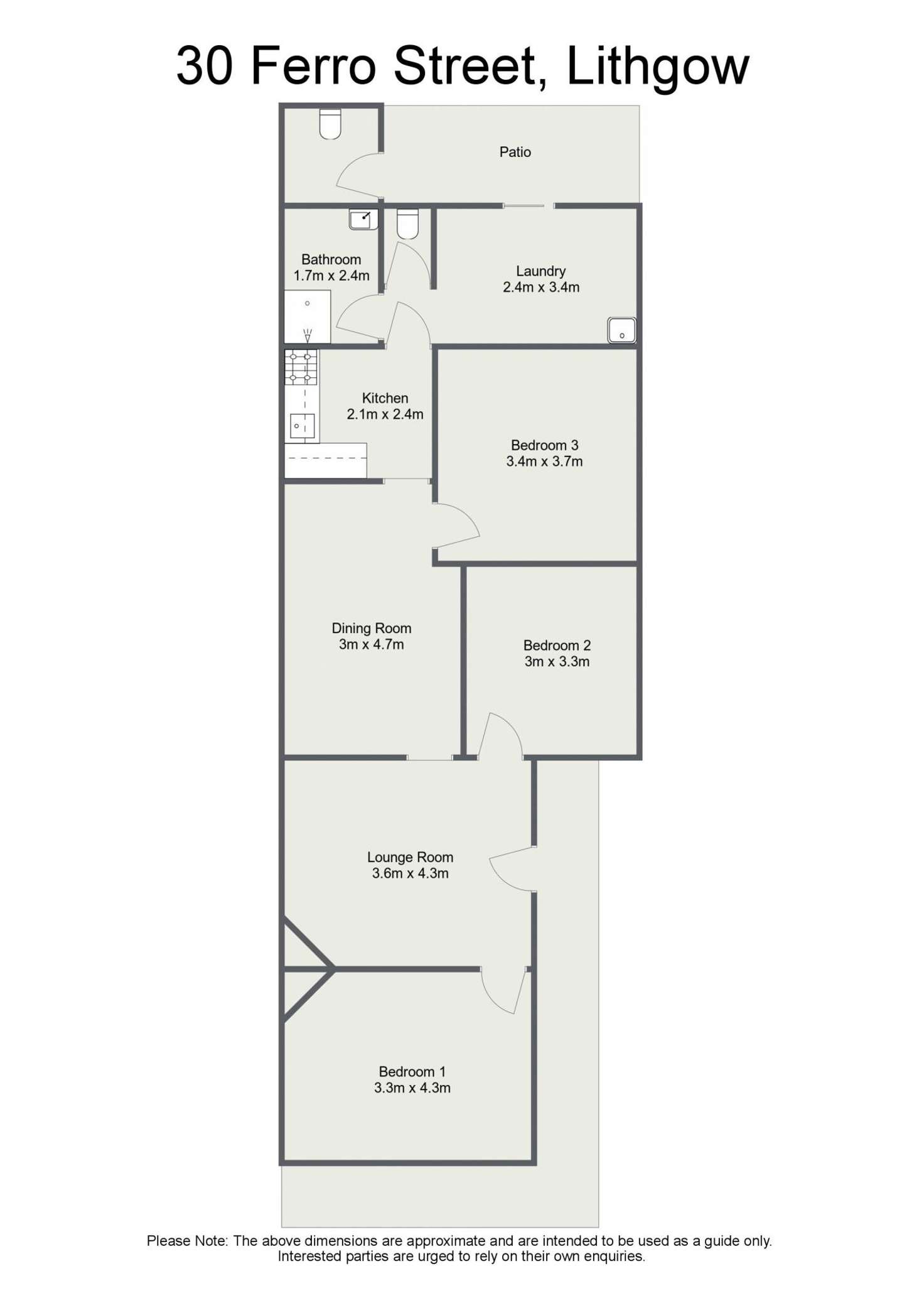 Floorplan of Homely house listing, 30 Ferro Street, Lithgow NSW 2790