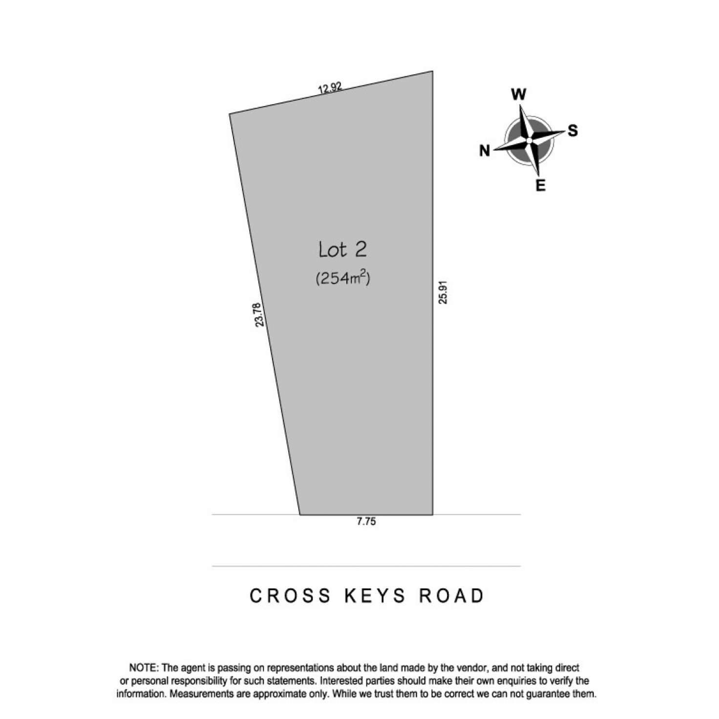 Floorplan of Homely residentialLand listing, 48 Cross Keys Road, Brahma Lodge SA 5109