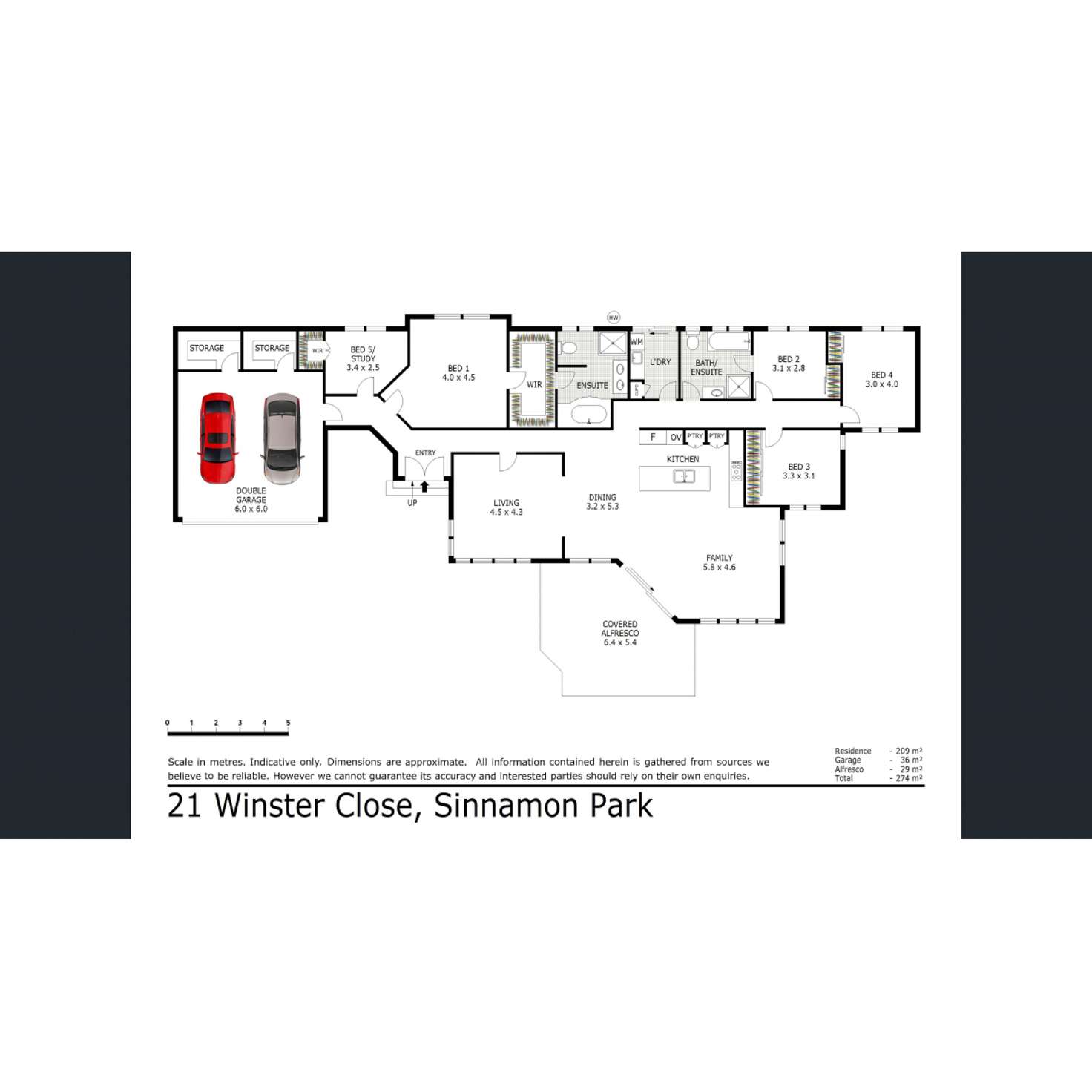 Floorplan of Homely house listing, 21 Winster Close, Sinnamon Park QLD 4073