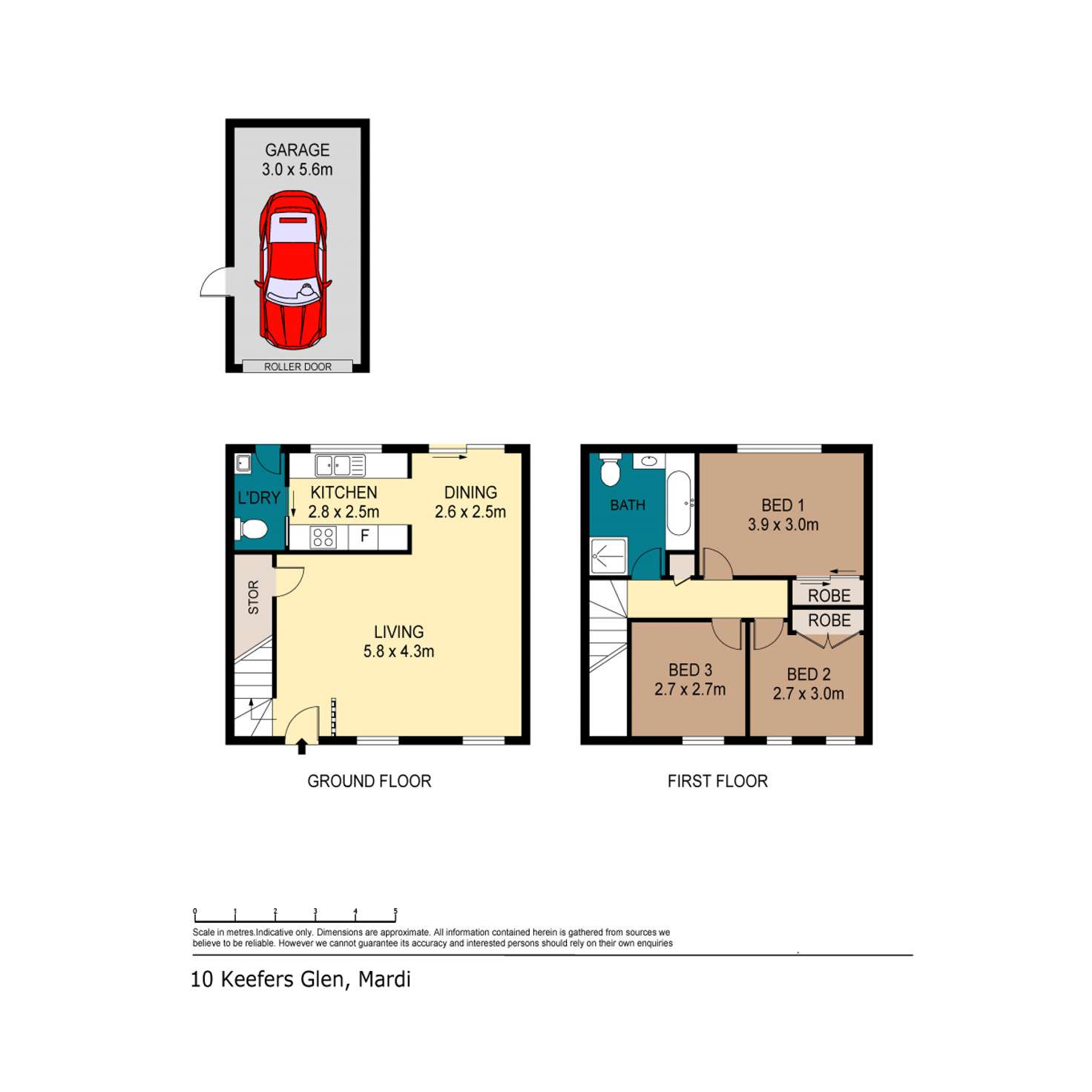 Floorplan of Homely villa listing, 2/10 Keefers Glen, Mardi NSW 2259