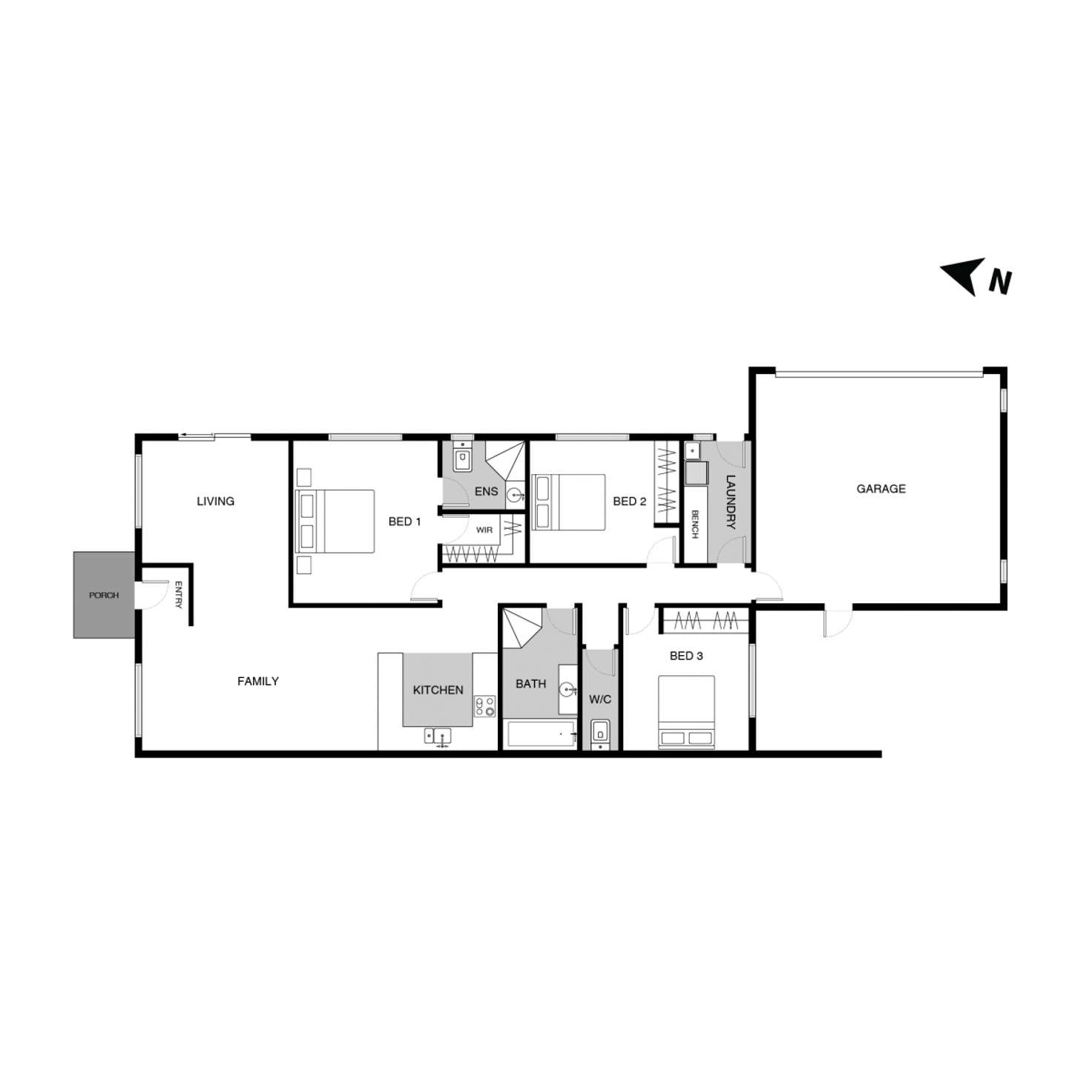 Floorplan of Homely townhouse listing, 3/28 Rollston Street, Amaroo ACT 2914