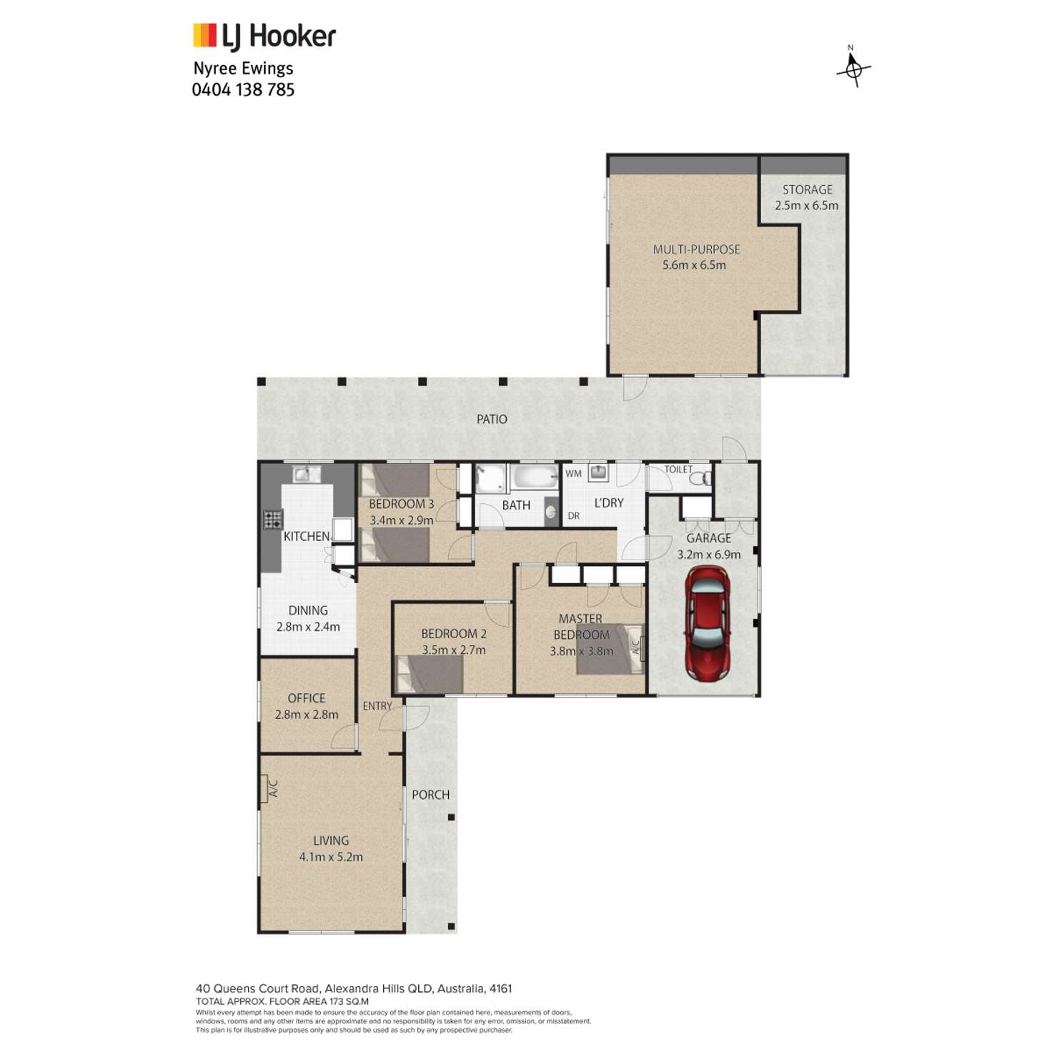 Floorplan of Homely house listing, 40 Queens Court Road, Alexandra Hills QLD 4161