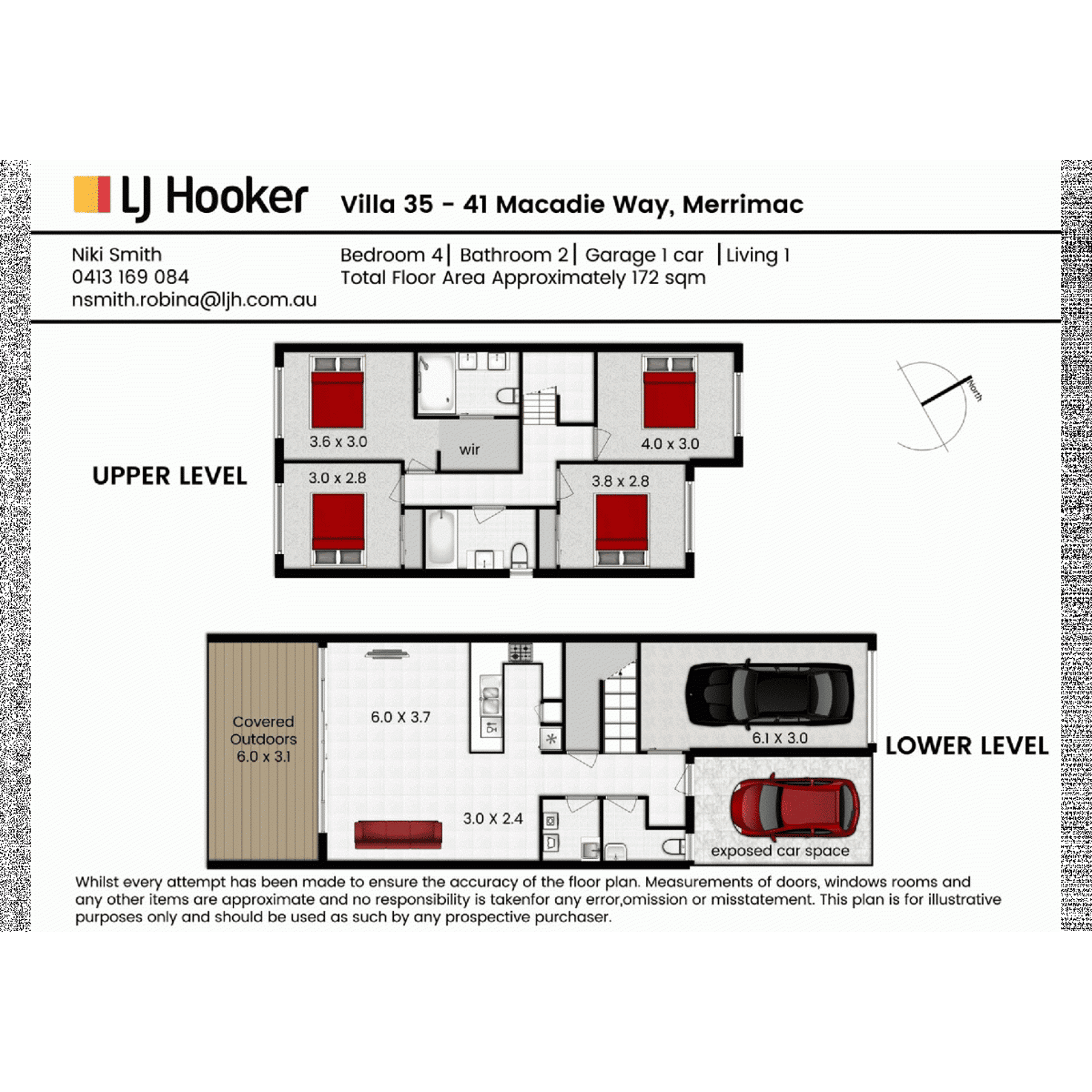 Floorplan of Homely townhouse listing, 35/41 Macadie Way, Merrimac QLD 4226