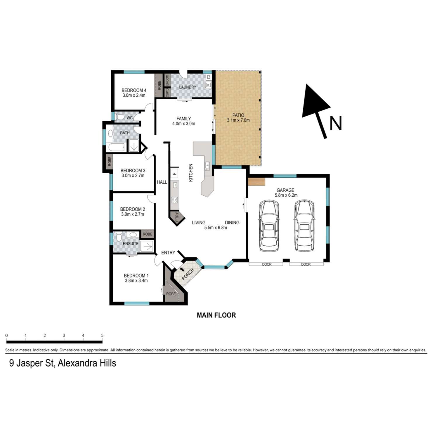 Floorplan of Homely house listing, 9 Jasper Street, Alexandra Hills QLD 4161