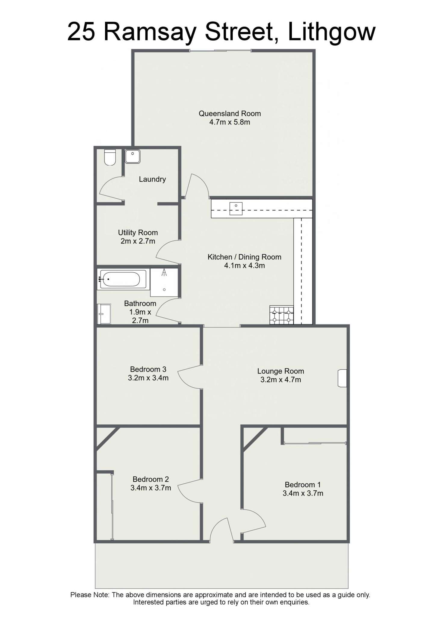 Floorplan of Homely house listing, 25 Ramsay Street, Lithgow NSW 2790