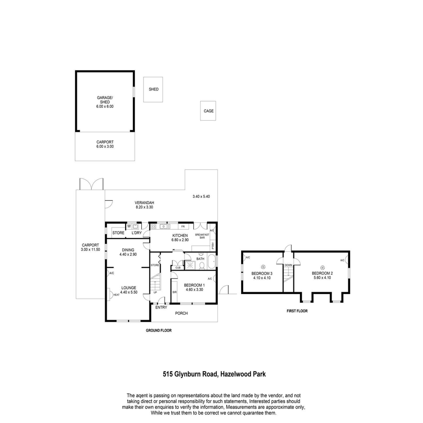 Floorplan of Homely house listing, 515 Glynburn Road, Hazelwood Park SA 5066