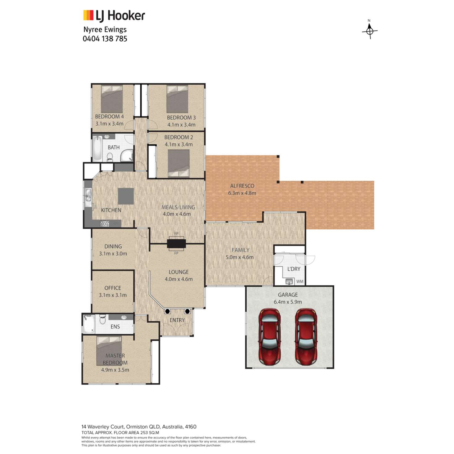Floorplan of Homely house listing, 14 Waverley Court, Ormiston QLD 4160