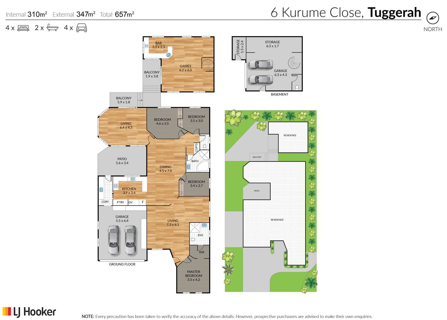 Floorplan of Homely house listing, 6 Kurume Close, Tuggerah NSW 2259